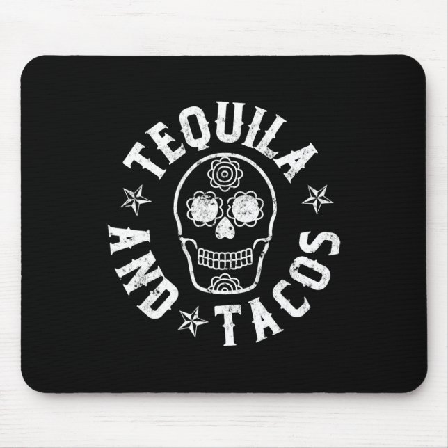 Tequila Och Tacos Cinco De Mayo Mexikansk Mat  Musmatta (Framsidan)