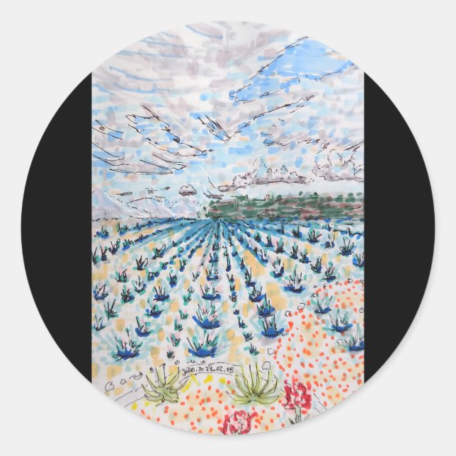 Tequila Runt Klistermärke (Framsida)