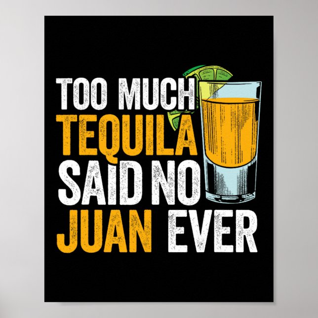 Tequila sade för mycket: Juan AldriMexiko Cinco De Poster (Framsidan)