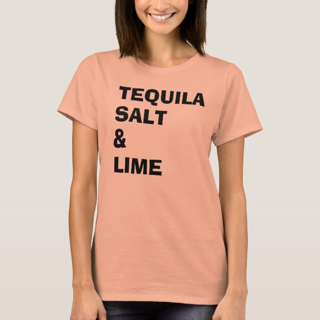 Tequila Salt & Lime Tee Shirt (Framsida)