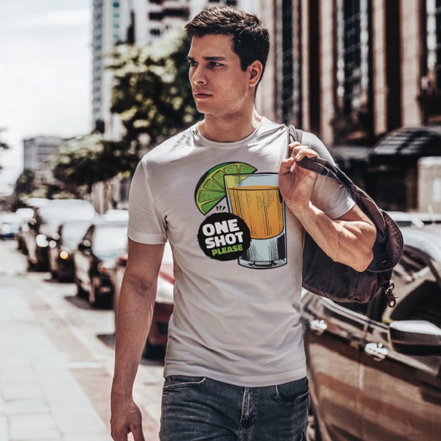 Tequila Shot Drink T Shirt (Skapare uppladdad)
