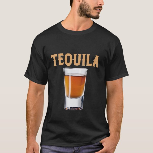 Tequila Shot Halloween Group Matching Costume DIY T Shirt (Framsida)
