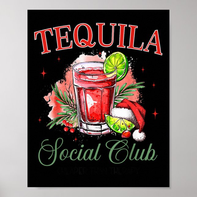 Tequila Social Club Tequila Tail Club Drinking Chr Poster (Framsidan)