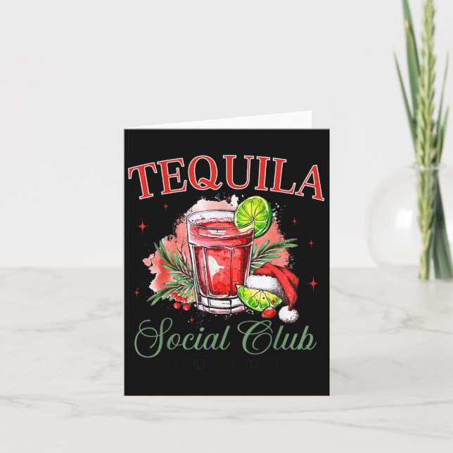 Tequila Social Club Tequila Tail Club Juldryck Chr Kort (Framsida)