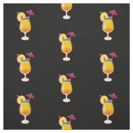 Tequila Sunrise Cocktail Mönster Tyg