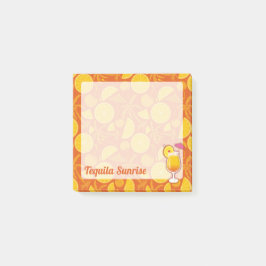 Tequila Sunrise Cocktail Post-it Block