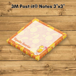 Tequila Sunrise Cocktail Post-it Block