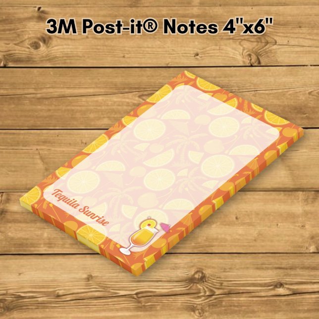 Tequila Sunrise Cocktail Post-it Block (Skapare uppladdad)