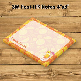 Tequila Sunrise Cocktail Post-it Block