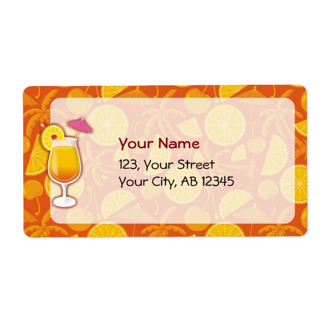 Tequila sunrise fraktsedel (Framsidan)