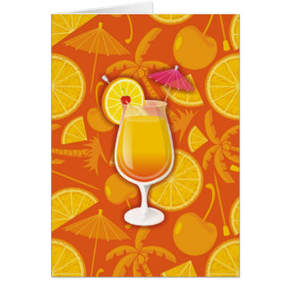 Tequila sunrise hälsningskort