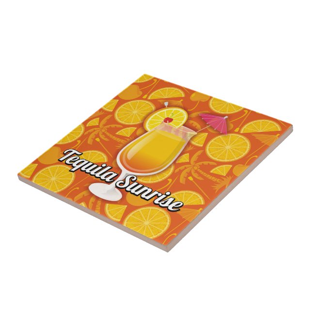 Tequila sunrise kakelplatta (Sidan)