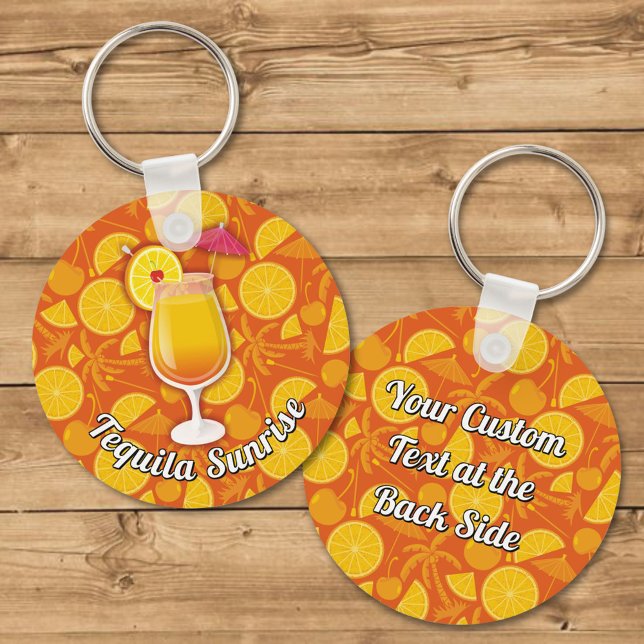 Tequila Sunrise Keychain Nyckelring (Skapare uppladdad)