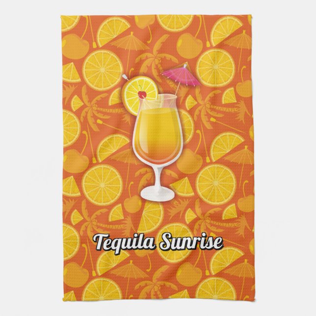 Tequila sunrise kökshandduk (Vertikal)