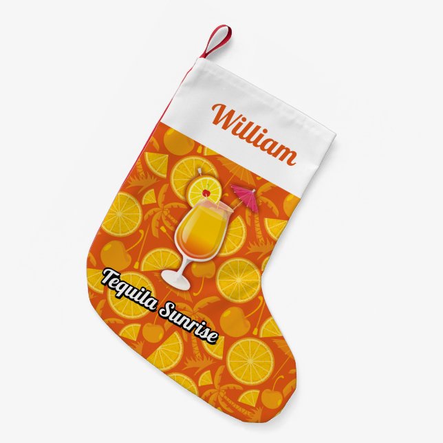 Tequila sunrise liten julstrumpa (Framsidan (Hängande))