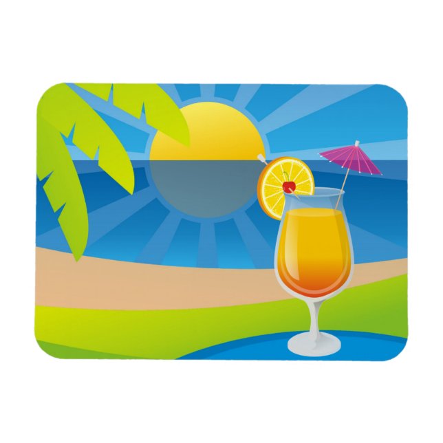 Tequila Sunrise Magnet (Horisontell)