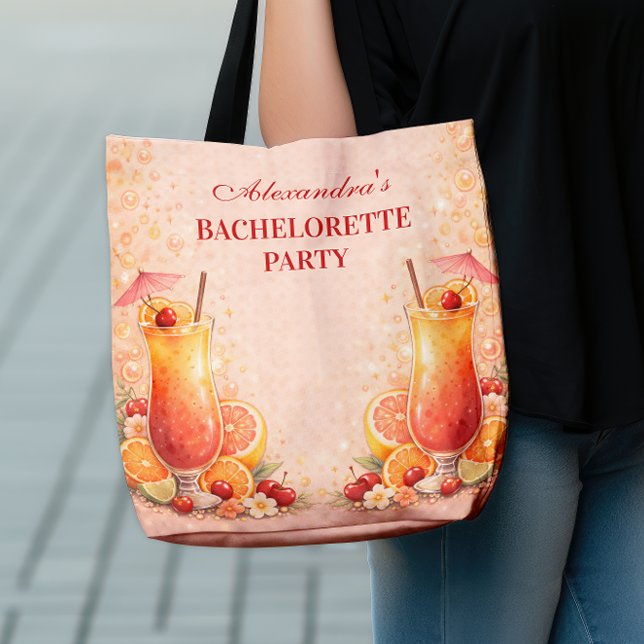 Tequila Sunrise Miami Helg Bachelorettefest Tygkasse (Skapare uppladdad)