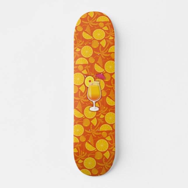 Tequila sunrise mini skateboard bräda 18,5 cm (Framsida)