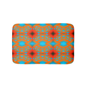 Tequila Sunrise Ombre Geometric Abstrakt Art Badrumsmatta