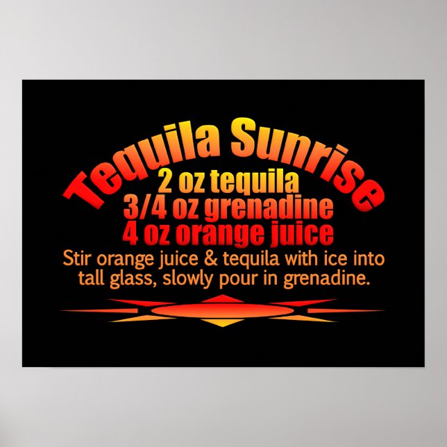 Tequila Sunrise poster (Framsidan)