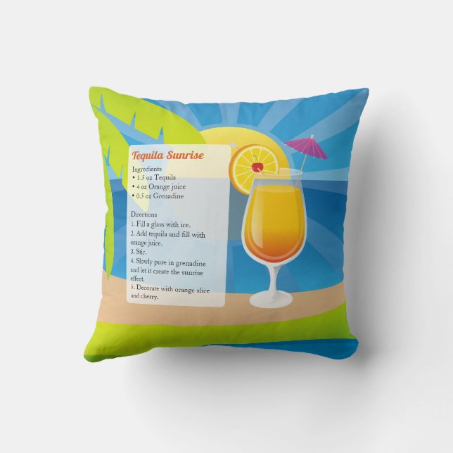 Tequila Sunrise-recept Kudde (Baksida)