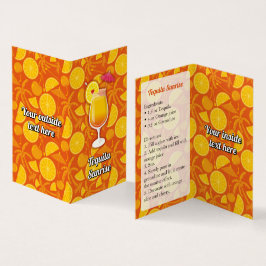 Tequila Sunrise Recipe Visitkort