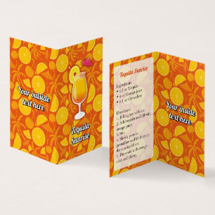 Tequila Sunrise Recipe Visitkort