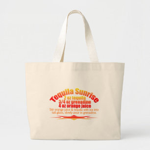Tequila Sunrise-säck - välj stil & färg Jumbo Tygkasse