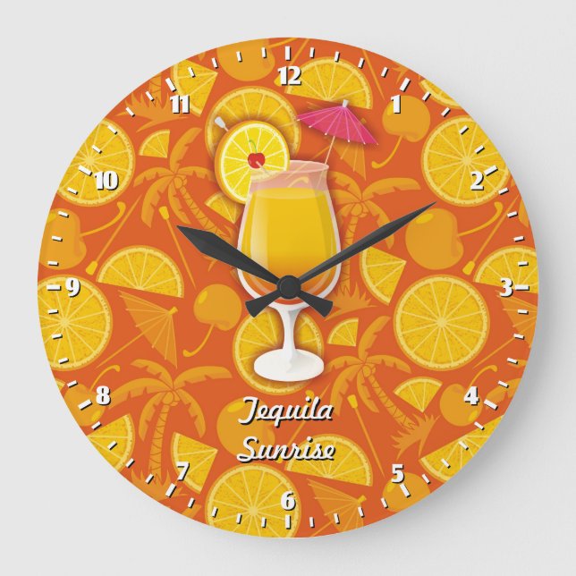 Tequila sunrise stor klocka (Framsida)