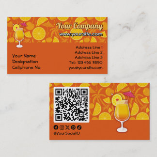 Tequila sunrise visitkort