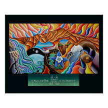 "Tequila Sunset" Glossy Poster