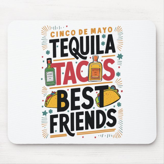 Tequila Tacos Best Friends Drinking Cinco De Mayo Musmatta (Framsidan)