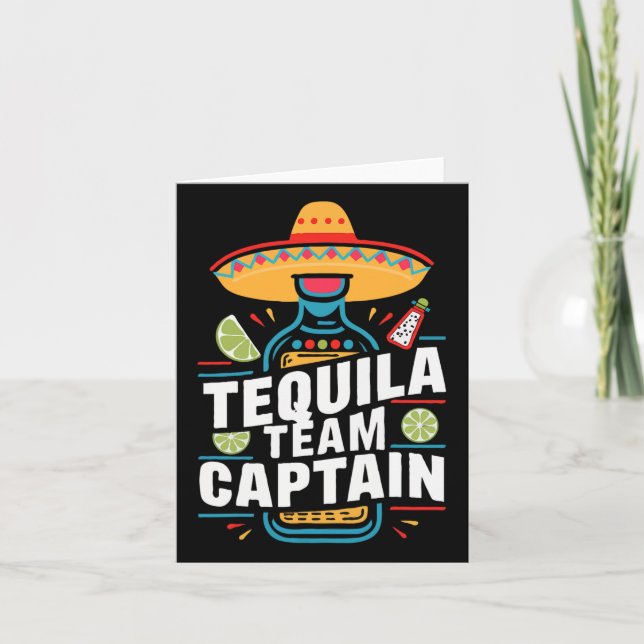 Tequila Team Captain Cinco De Mayo Fest Firande  Kort (Framsida)