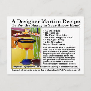 Tequila Tuesday Martini Recept Postkort Vykort