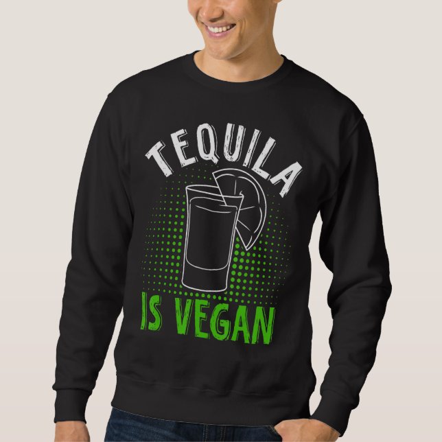 Tequila Vegan for Vegan Lång Ärmad Tröja (Framsida)