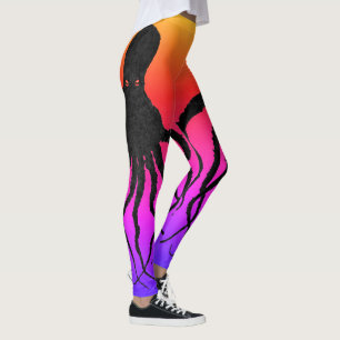 Tequilasoluppgångbläckfisk - damasker leggings
