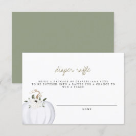 Tera - Boho Grey Guld Diaper Raffle Biljett Inbjudningar