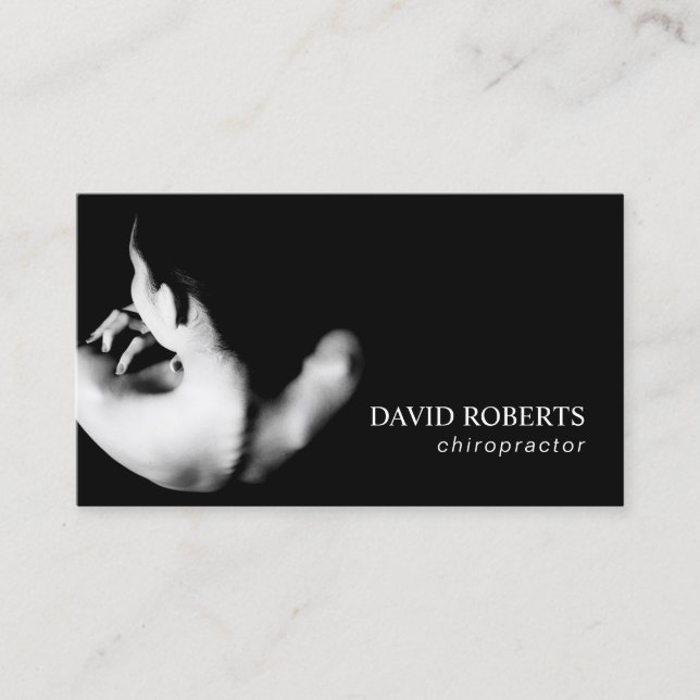 Terapeut för inbindningskiropraktorChiropractic Visitkort (Framsida)