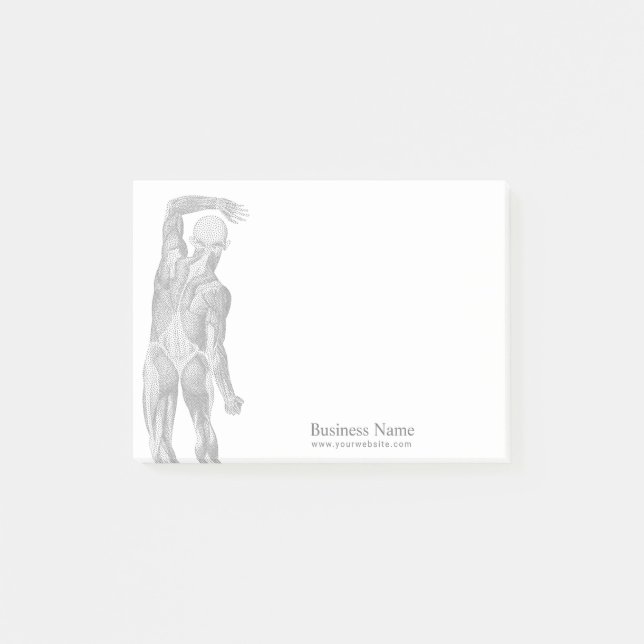 Terapeut för Spa för kiropraktorChiropracticrygg Post-it Block (Framsida)