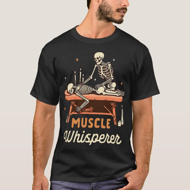 Terapeut Massage Terapi Muskel Flüsterare T Shirt (Framsida)