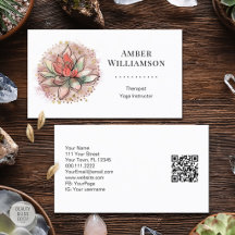 Terapeut Spa Sukkulent Yoga Healing Wellness QR