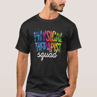 Terapeut Squad Sjukgymnastik Pta Färgglad Fysioter T Shirt