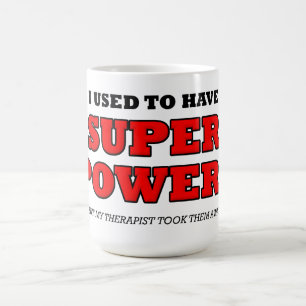Terapeut Superkraft Rolig Mugg