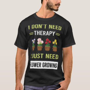 Terapeutisk blomning t shirt