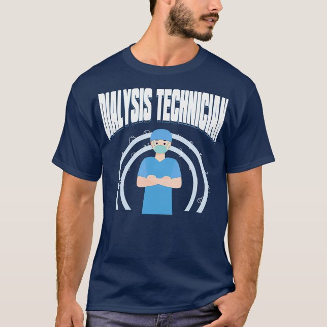 Terapeutisk nefrologiteknik för dialysteknik t shirt (Framsida)