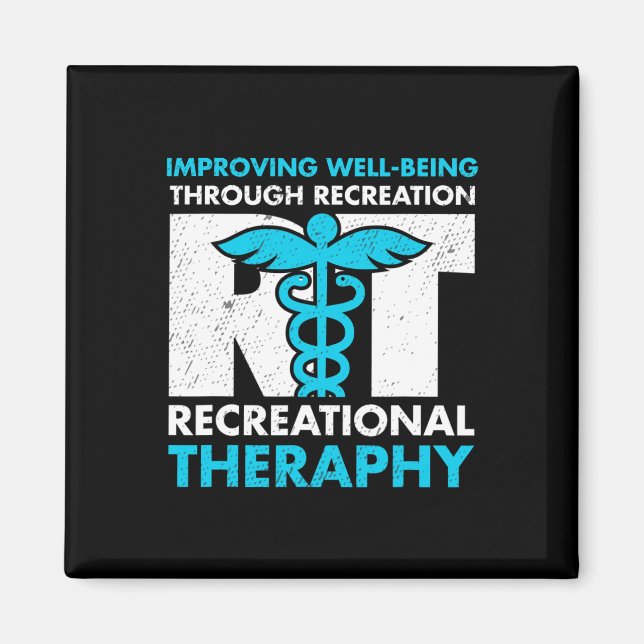 Terapeutisk rekreation Recreational Therapy Month Magnet (Framsidan)