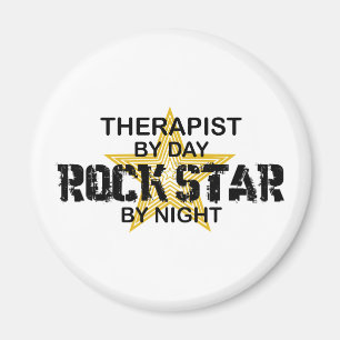 Terapeutrockstjärna vid natt magnet