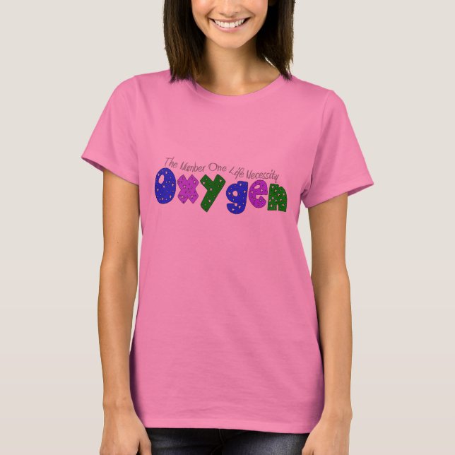 TerapeutT-tröja & gåvor "för syre" respiratoriska T Shirt (Framsida)