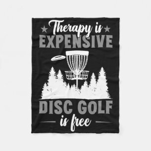 Terapi är dyrt Discgolf Discgolfare Fleecefilt