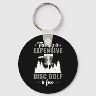 Terapi är dyrt Discgolf Discgolfare Nyckelring